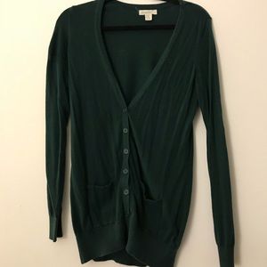 FOREVER 21 Emerald Green Cardigan